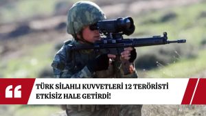 Türk Silahlı Kuvvetleri, Suriye’nin kuzeyinde 12 PKK/YPG’li teröristi etkisiz hale getirdi