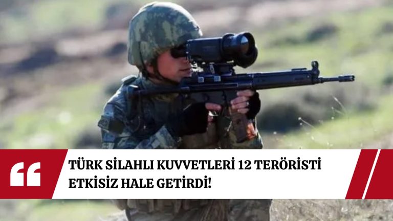 Türk Silahlı Kuvvetleri, Suriye’nin kuzeyinde 12 PKK/YPG’li teröristi etkisiz hale getirdi